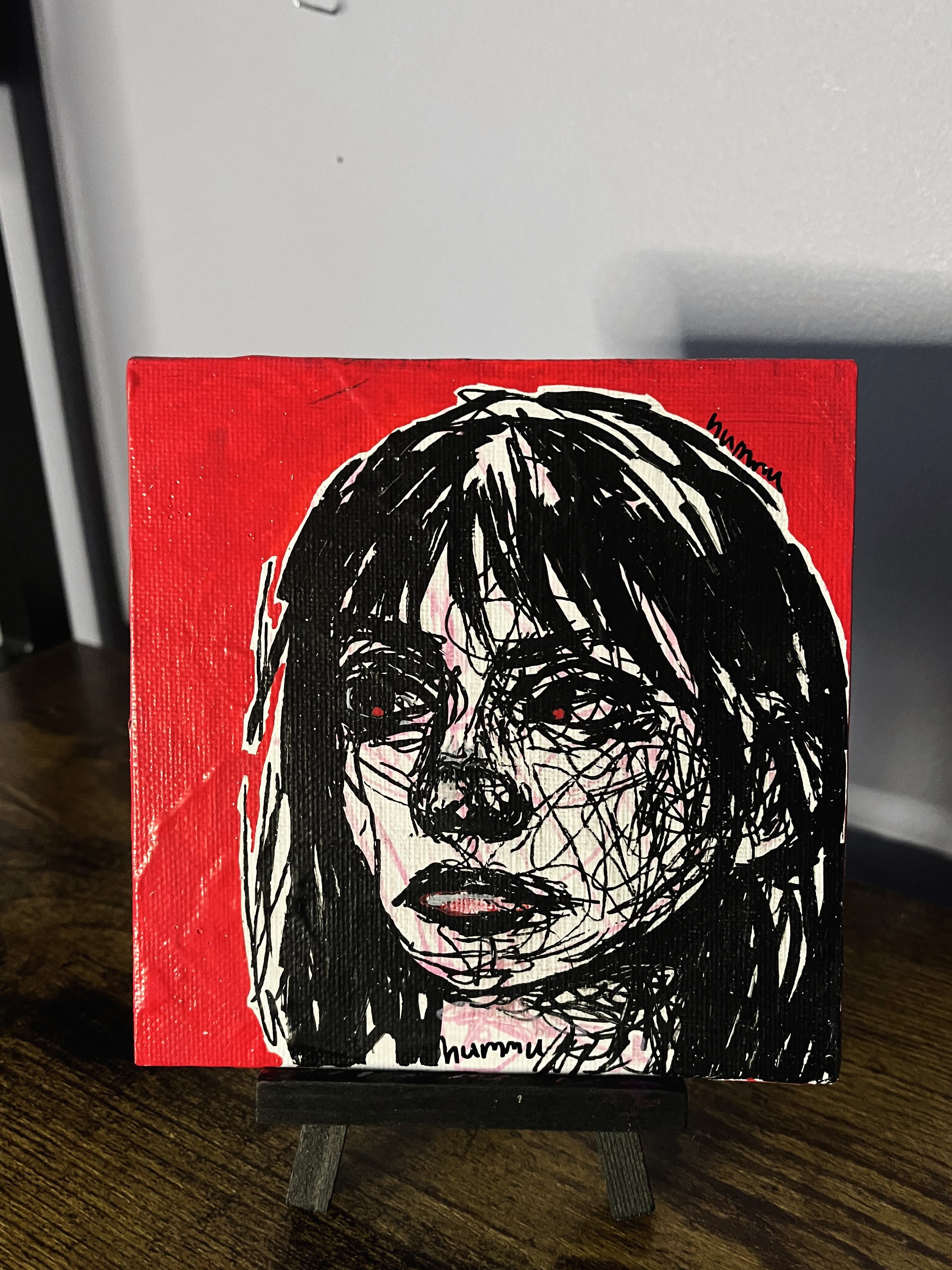 Red Emotional Scribble