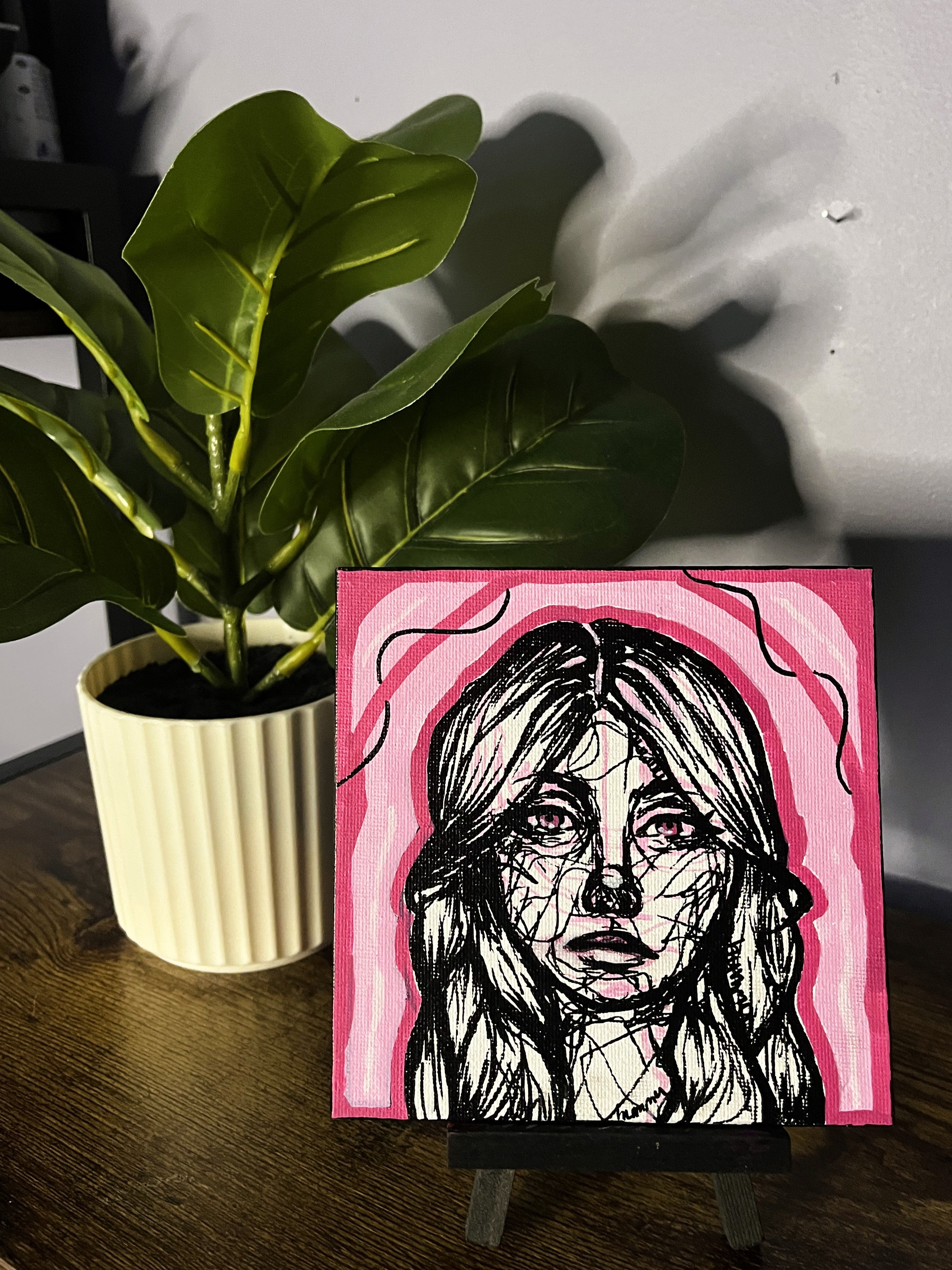 Pink Scribble