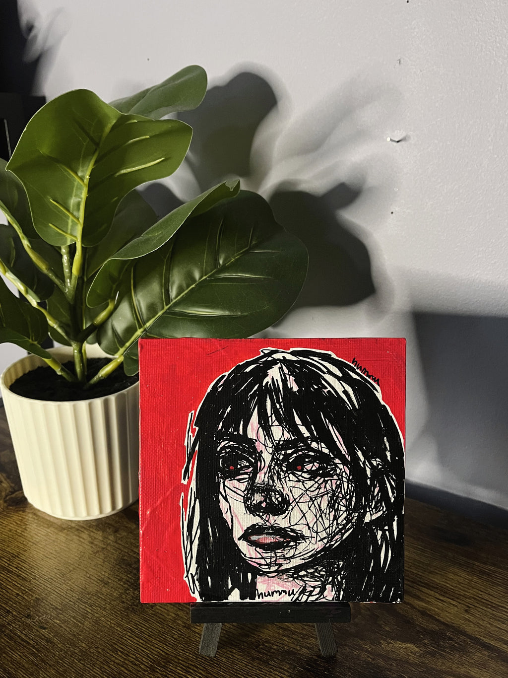 Red Emotional Scribble